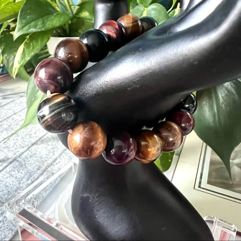 Tiger eye stretch beaded  bracelet